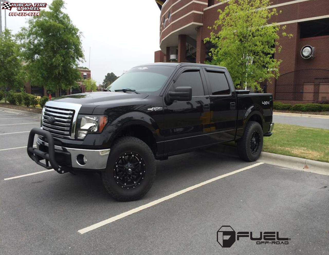 vehicle gallery/ford f 150 fuel hostage d531 18X9  Matte Black wheels and rims