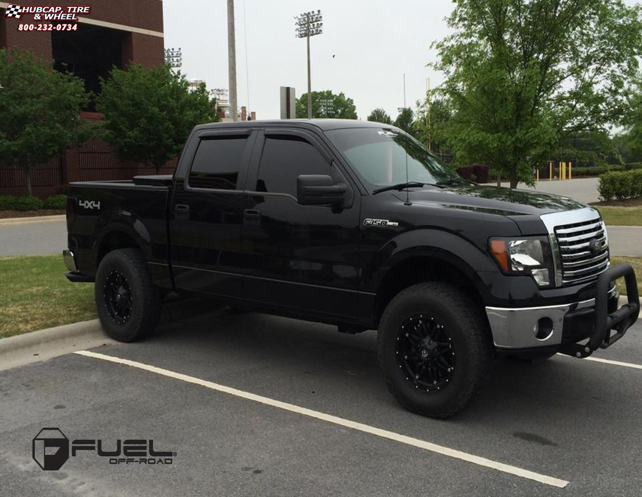 vehicle gallery/ford f 150 fuel hostage d531 18X9  Matte Black wheels and rims