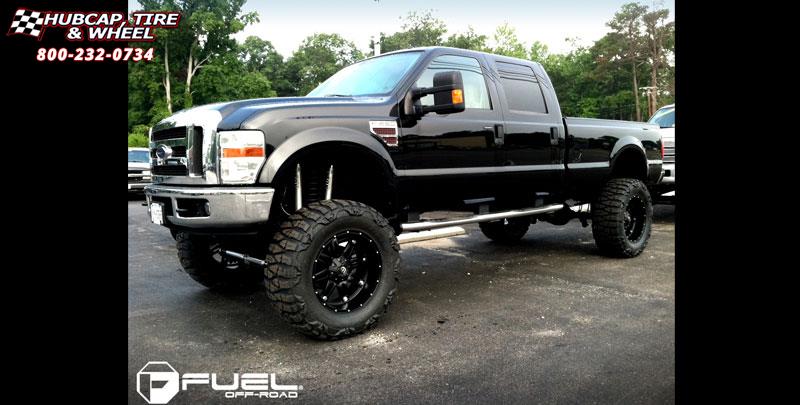 vehicle gallery/ford f 350 fuel hostage d531 24X11  Matte Black wheels and rims