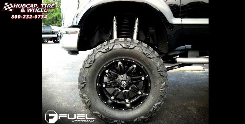 vehicle gallery/ford f 350 fuel hostage d531 24X11  Matte Black wheels and rims