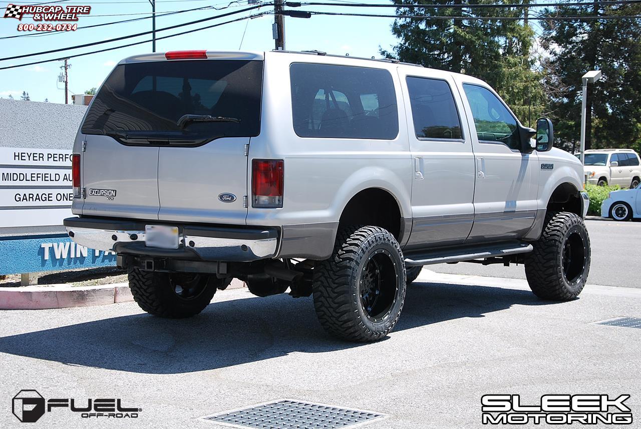 vehicle gallery/ford excursion fuel hostage d531 20X10  Matte Black wheels and rims