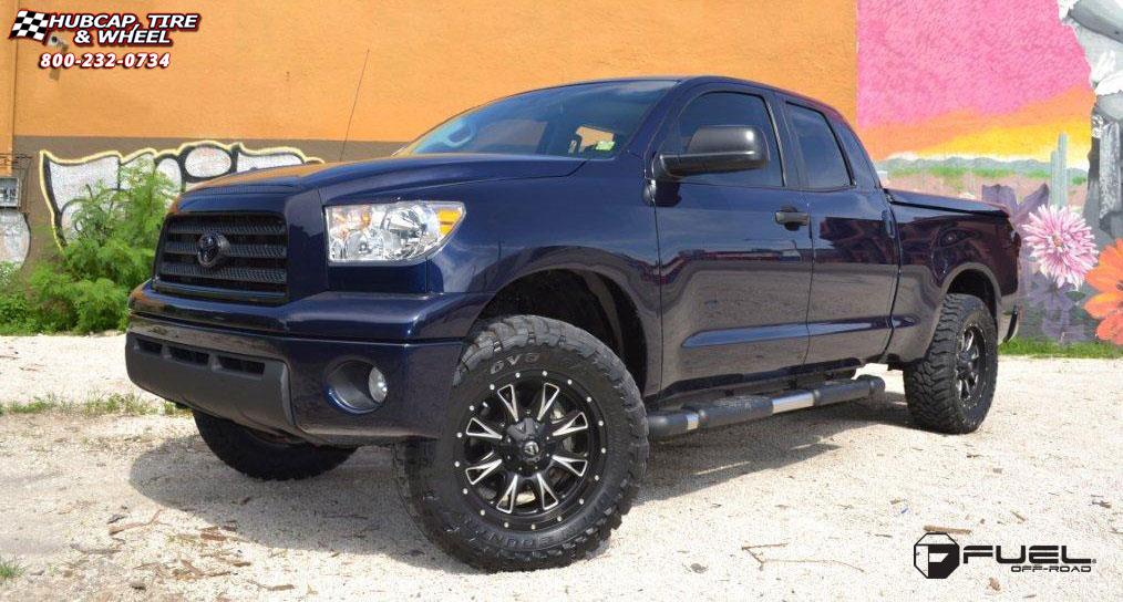 vehicle gallery/toyota tundra fuel throttle d513 0X0  Matte Black & Milled wheels and rims