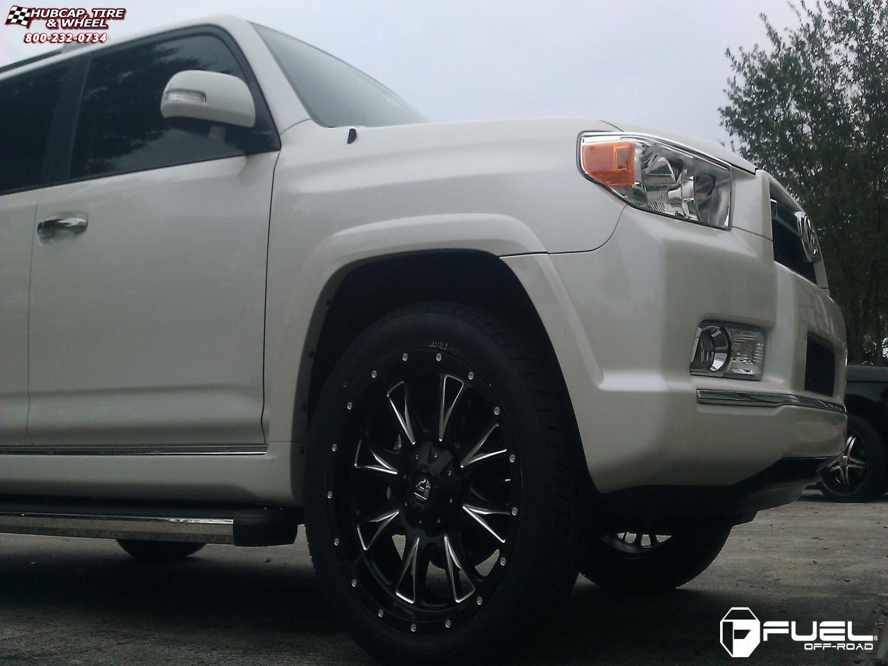 vehicle gallery/toyota 4 runner fuel throttle d513 0X0  Matte Black & Milled wheels and rims