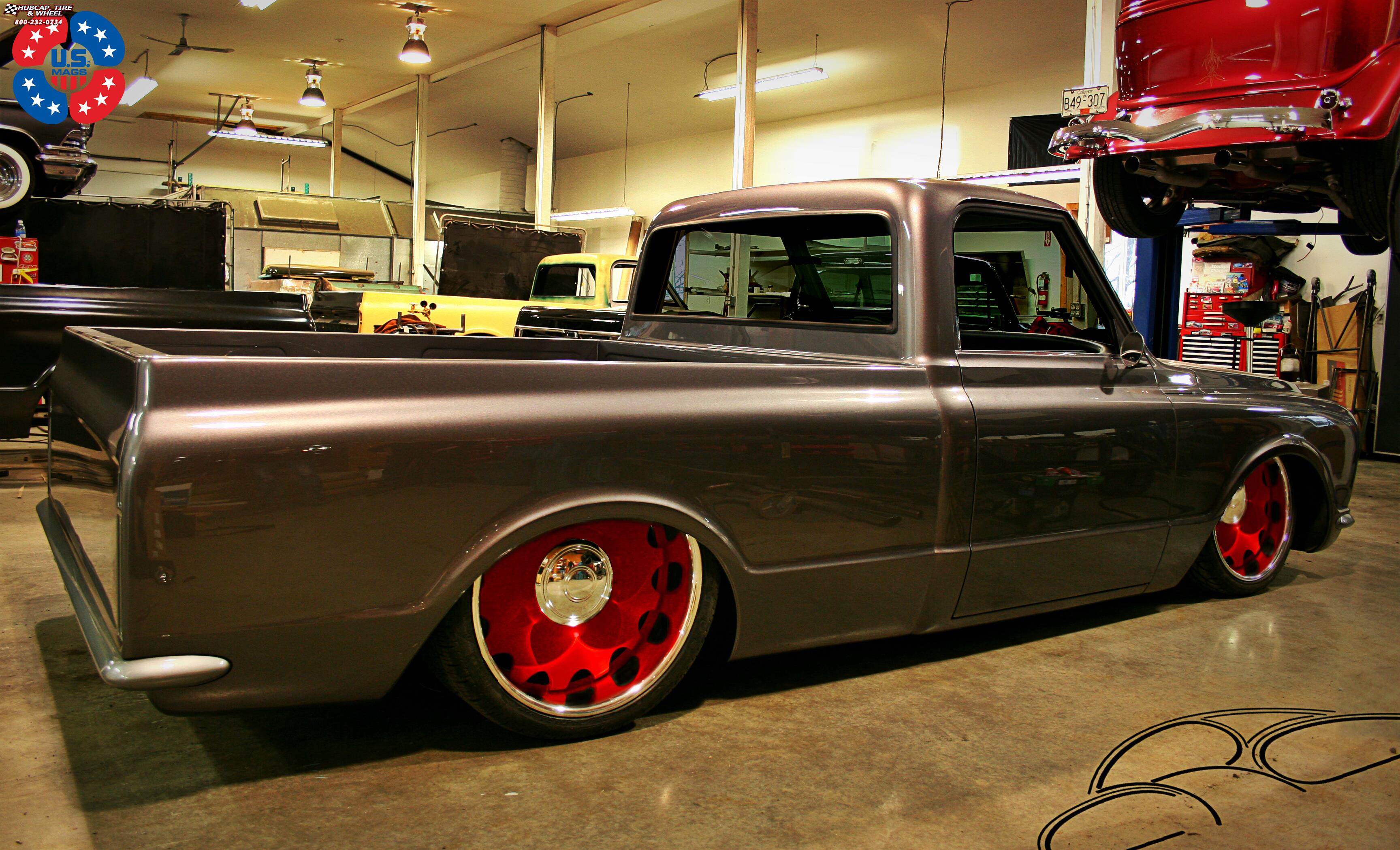 Chevrolet C10 US Mags Heavy ArtilleryU602 Wheels Custom