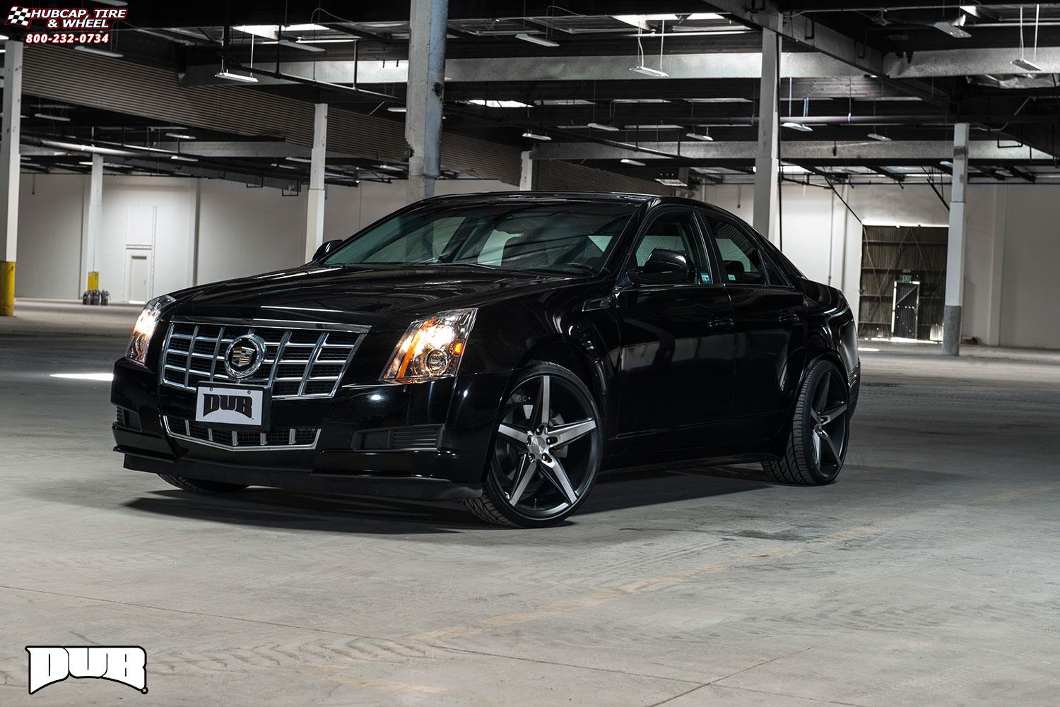 Cadillac CTS Dub Lace - S119 Wheels Black & Machined with Dark Tint