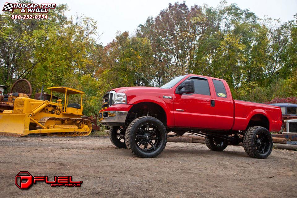 vehicle gallery/ford f 350 fuel hostage d531 0X0  Matte Black wheels and rims