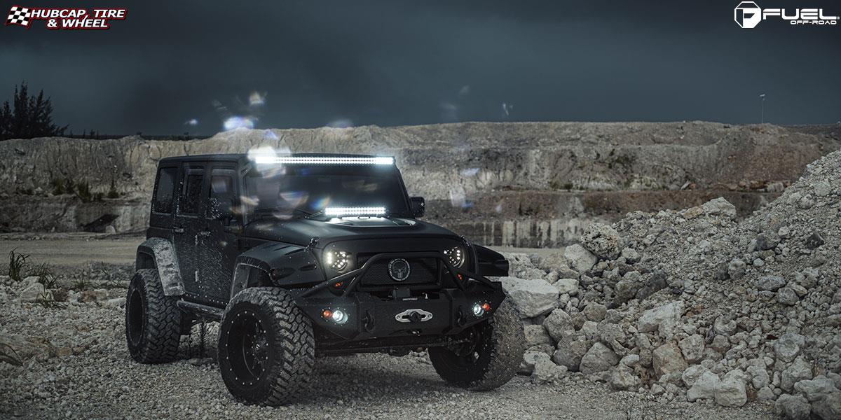 vehicle gallery/jeep wrangler fuel krank d517 20X12 Matte Black & Milled wheels and rims