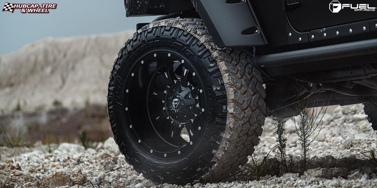 vehicle gallery/jeep wrangler fuel krank d517 20X12 Matte Black & Milled wheels and rims