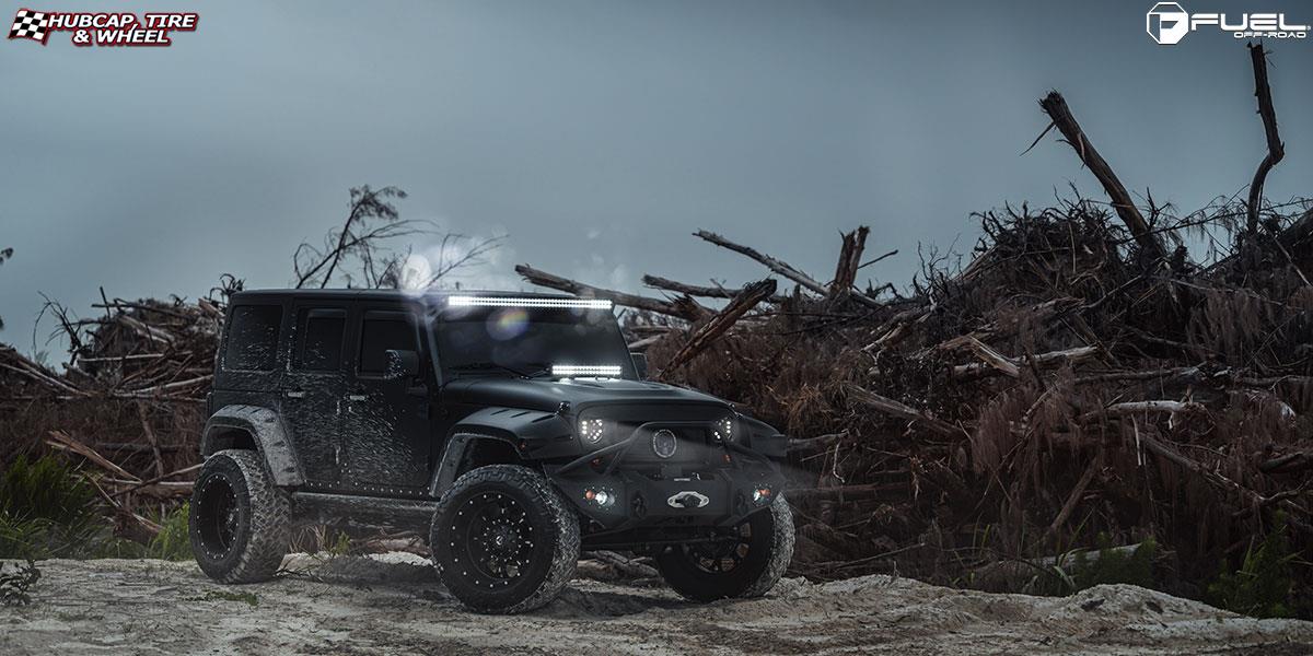 vehicle gallery/jeep wrangler fuel krank d517 20X12 Matte Black & Milled wheels and rims