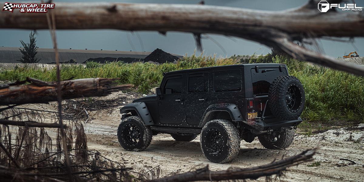 vehicle gallery/jeep wrangler fuel krank d517 20X12 Matte Black & Milled wheels and rims