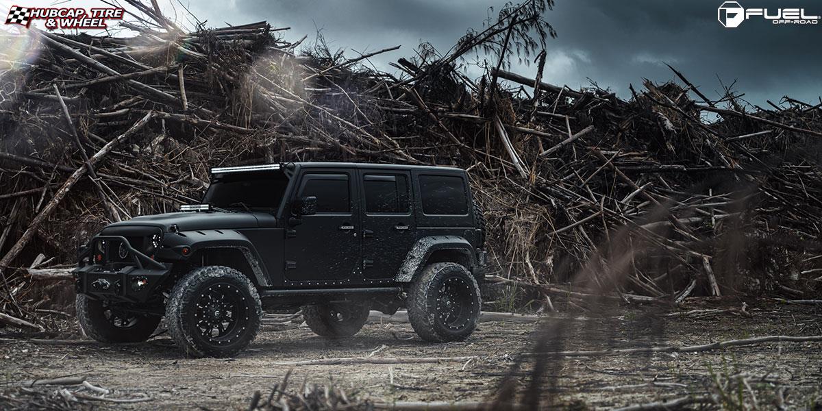 vehicle gallery/jeep wrangler fuel krank d517 20X12 Matte Black & Milled wheels and rims