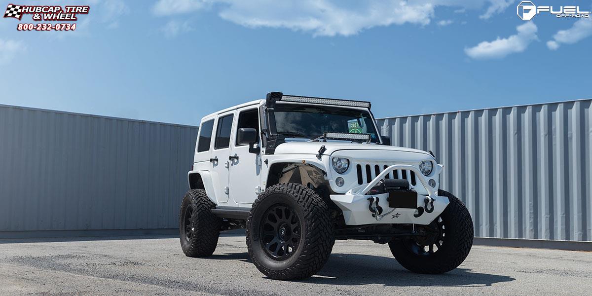 vehicle gallery/jeep wrangler fuel vector d579 20X9  Matte Black wheels and rims