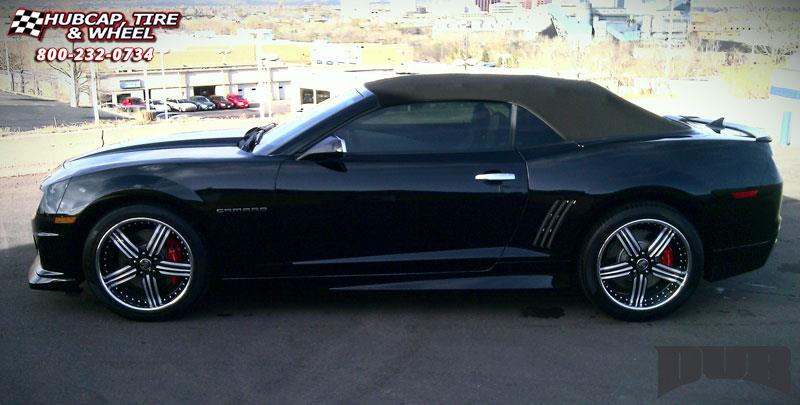 vehicle gallery/chevrolet camaro ss synergy edition dub x 61  Black & Milled wheels and rims