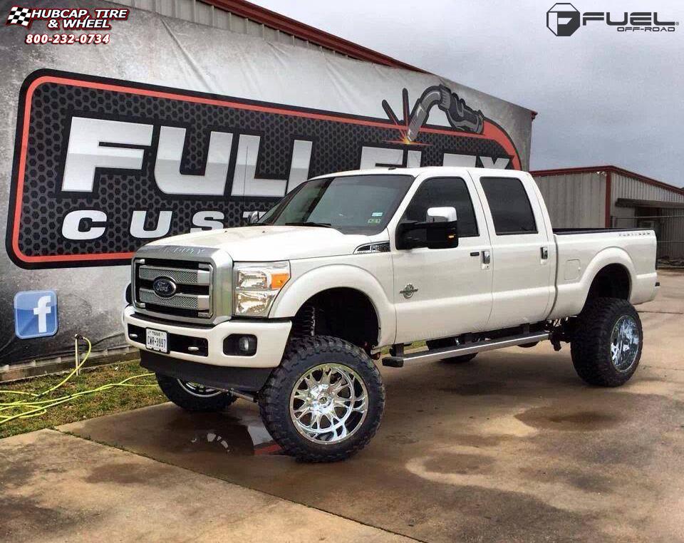 vehicle gallery/ford f 250 fuel throttle d512 0X0  Chrome wheels and rims