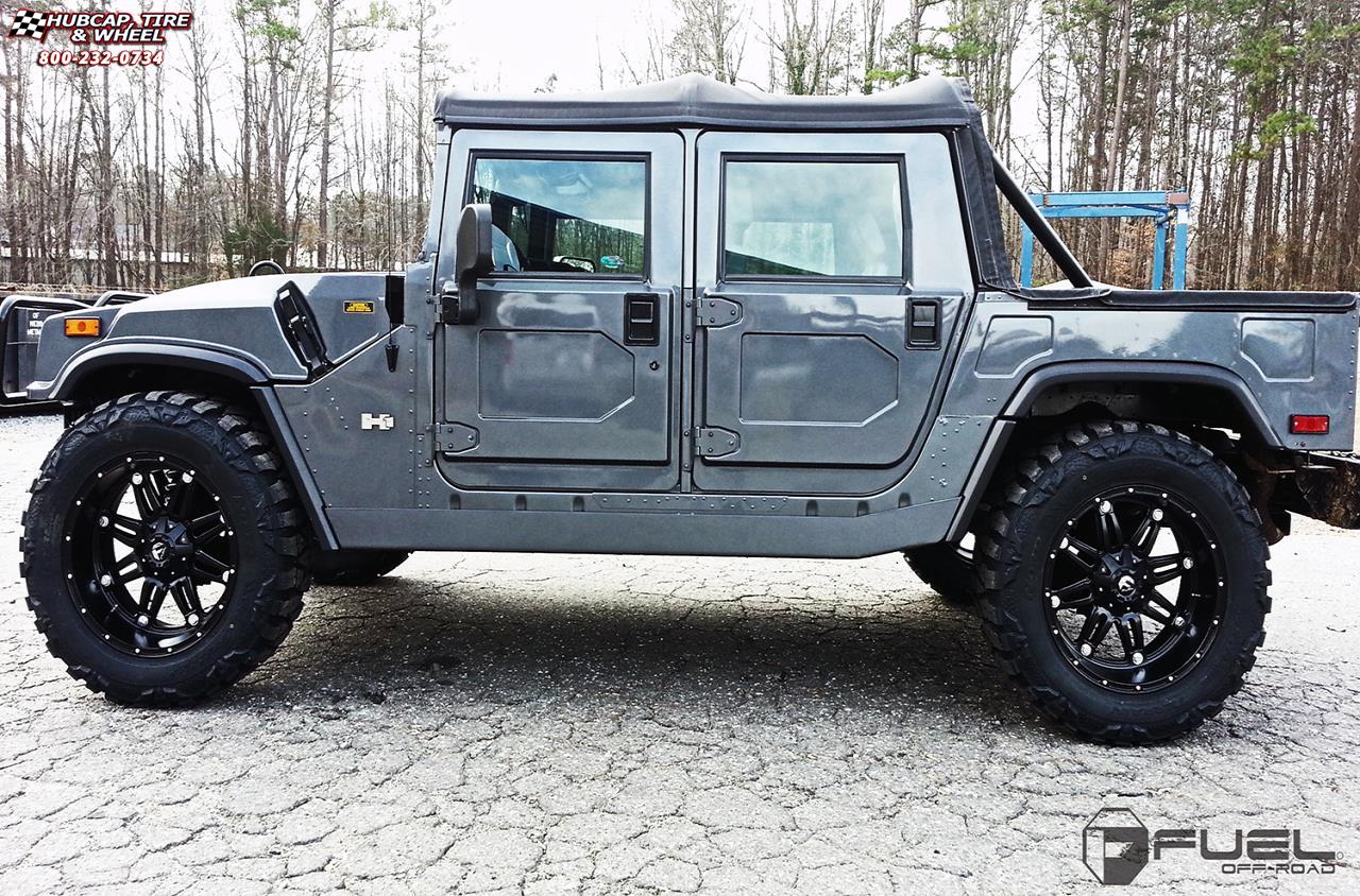 vehicle gallery/hummer h1 fuel hostage d531 22X11  Matte Black wheels and rims