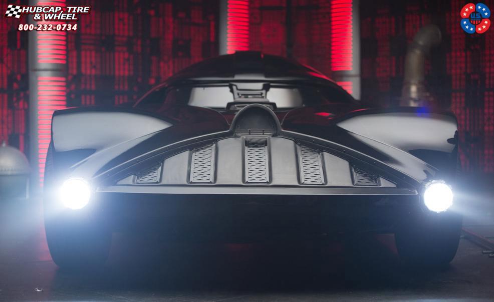 vehicle gallery/chevrolet darth vader us mags standard u500 20X9 Matte Black Center | Gloss Black Lip wheels and rims