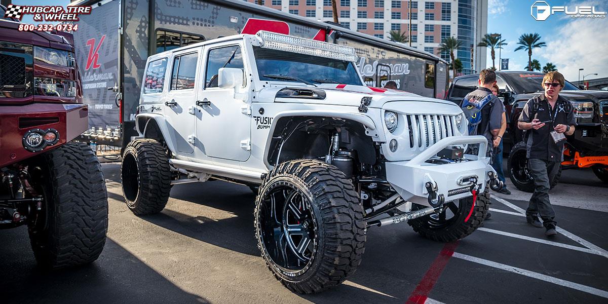 vehicle gallery/jeep wrangler fuel forged ff07 24X14  Polished or Custom Painted wheels and rims
