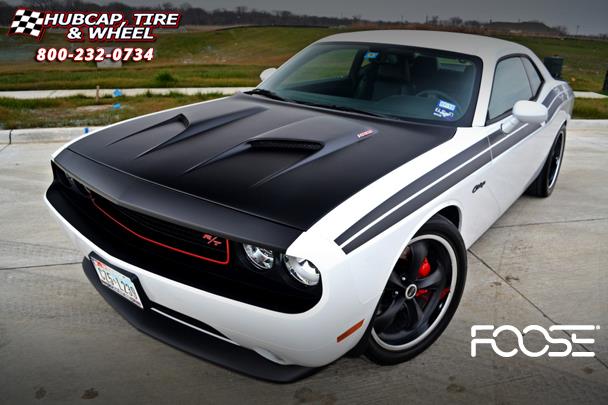 vehicle gallery/2011 dodge challenger foose legend f104  Gloss Black with Lip Groove wheels and rims