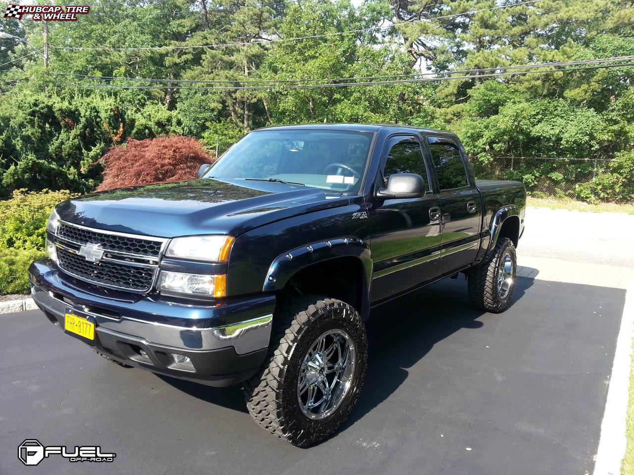 vehicle gallery/chevrolet silverado fuel hostage d530 20X10 Chrome wheels and rims