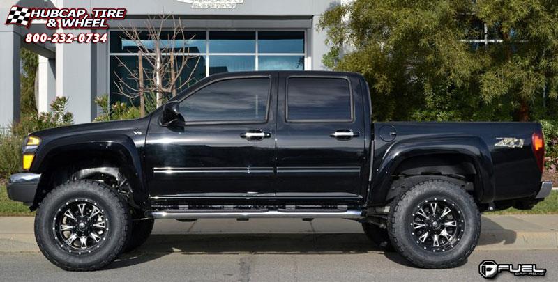 vehicle gallery/chevrolet colorado fuel throttle d513 0X0  Matte Black & Milled wheels and rims