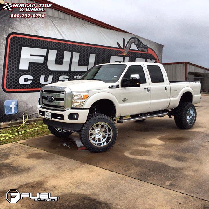 vehicle gallery/ford f 250 fuel throttle d512 22X14  Chrome wheels and rims