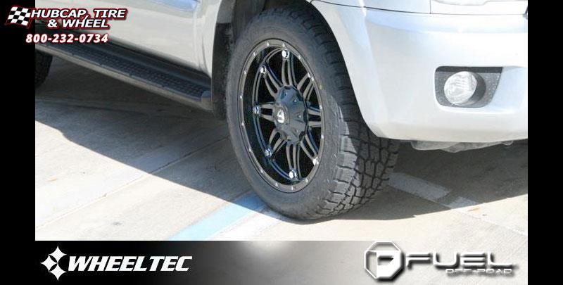 vehicle gallery/toyota 4 runner fuel hostage d531 0X0  Matte Black wheels and rims