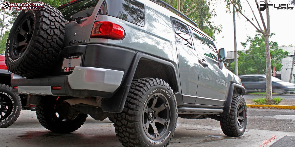 Toyota FJ Cruiser Fuel Beast D564 Wheels Black & Machined with Dark Tint