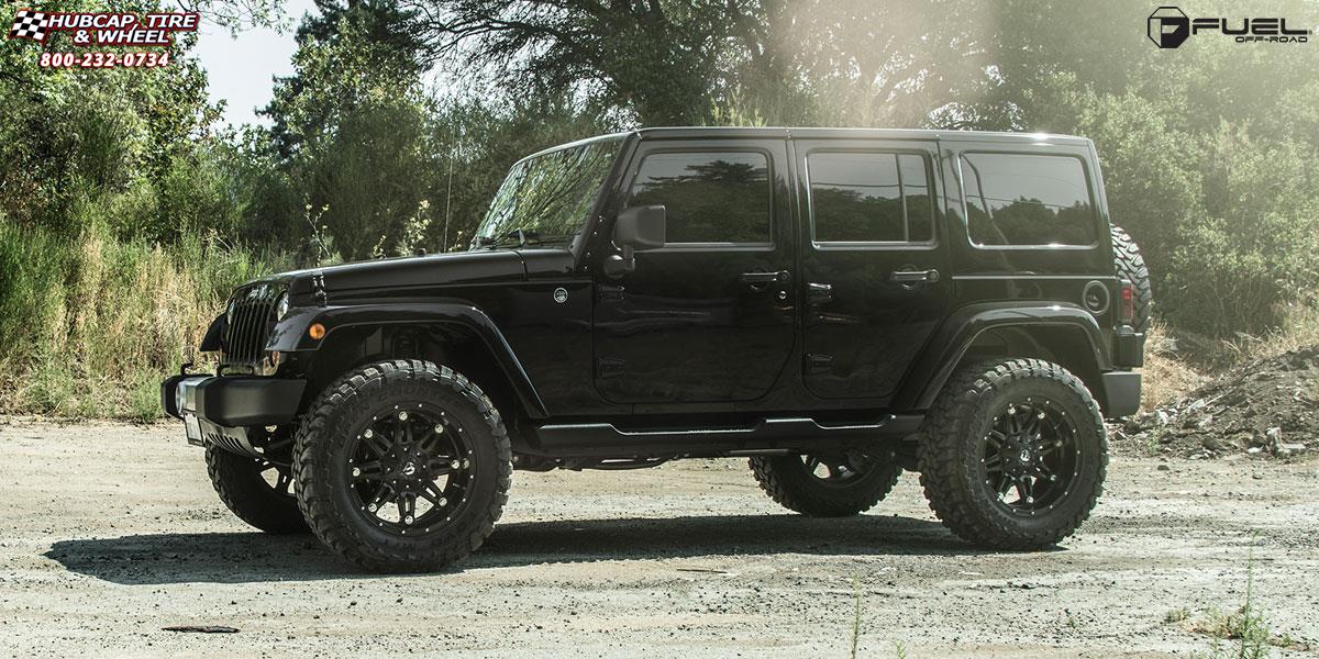 vehicle gallery/jeep wrangler fuel hostage d531 20X10  Matte Black wheels and rims