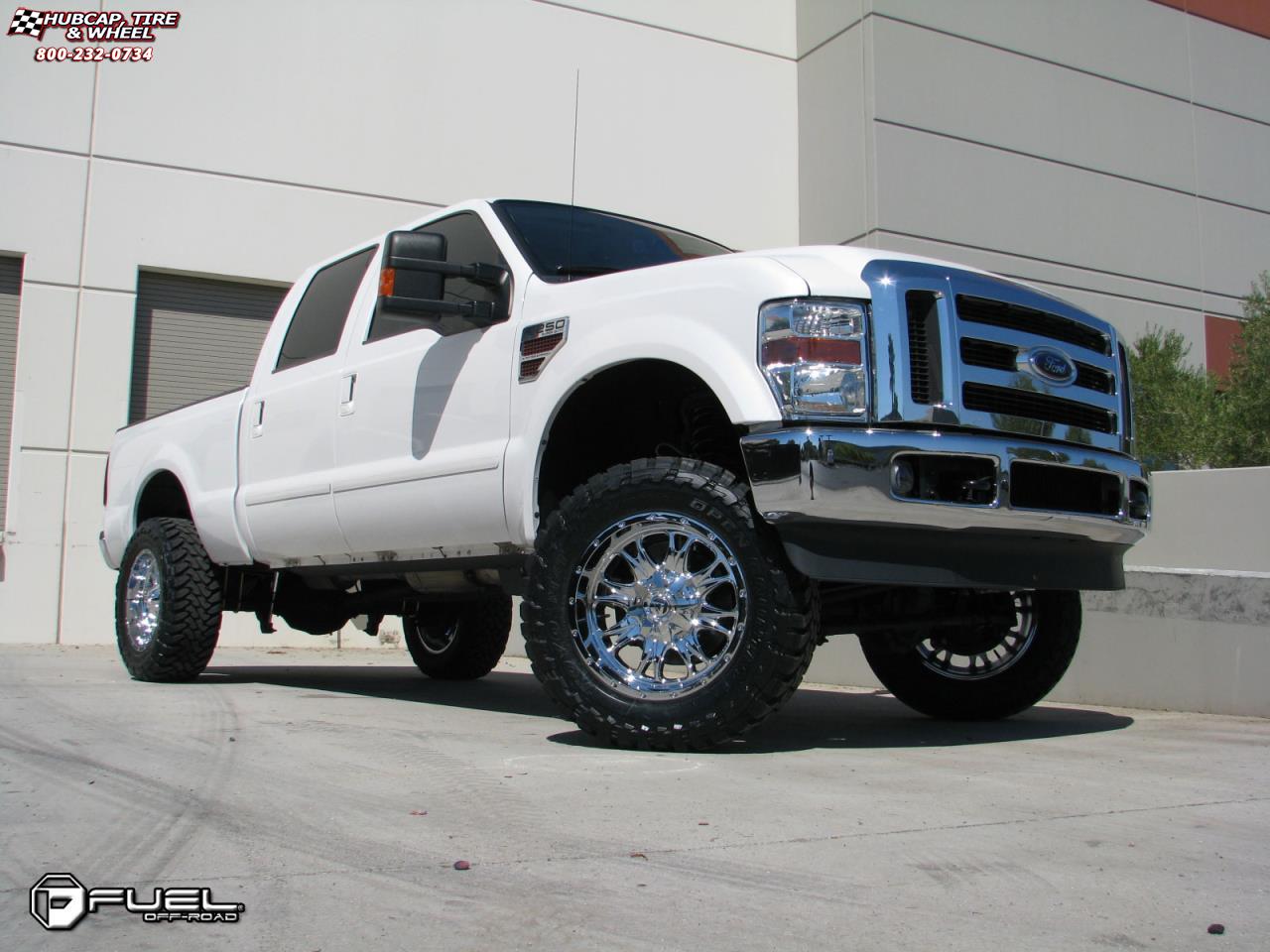 vehicle gallery/ford f 250 fuel throttle d512 0X0  Chrome wheels and rims