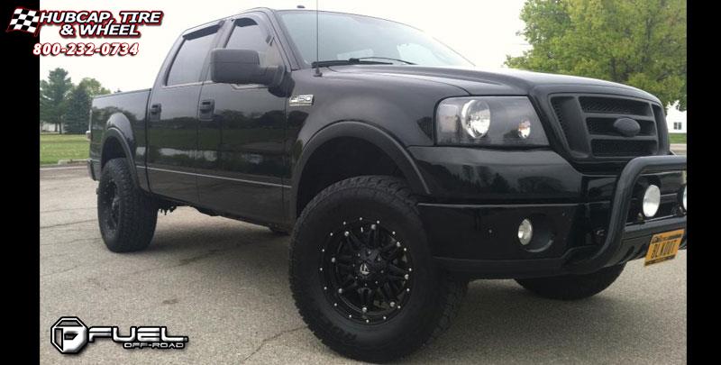 vehicle gallery/ford f 150 fuel hostage d531 0X0  Matte Black wheels and rims