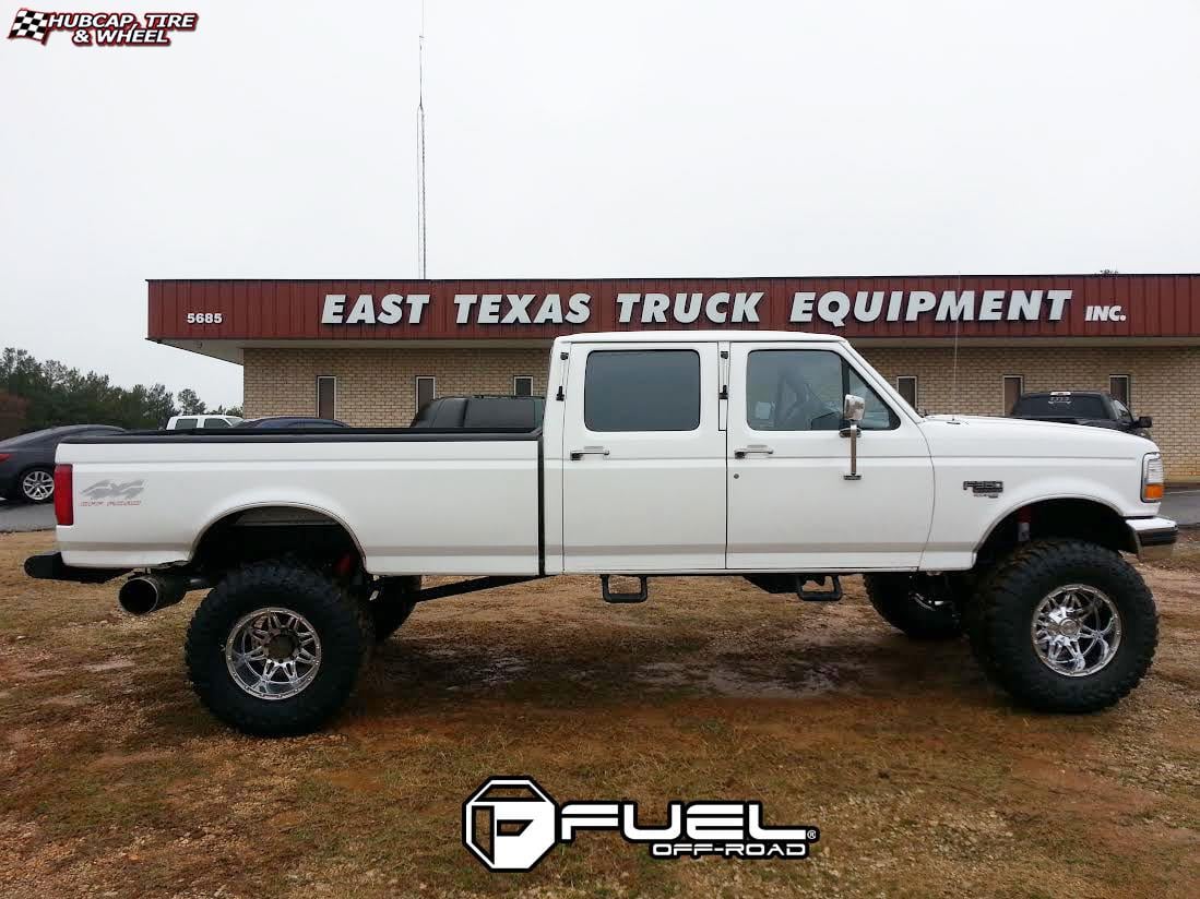 vehicle gallery/ford f 350 fuel hostage d530 18X12 Chrome wheels and rims