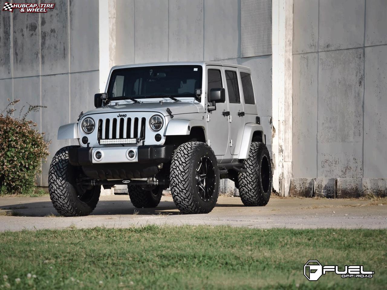 vehicle gallery/jeep wrangler fuel maverick d262 0X0 Black & Milled wheels and rims
