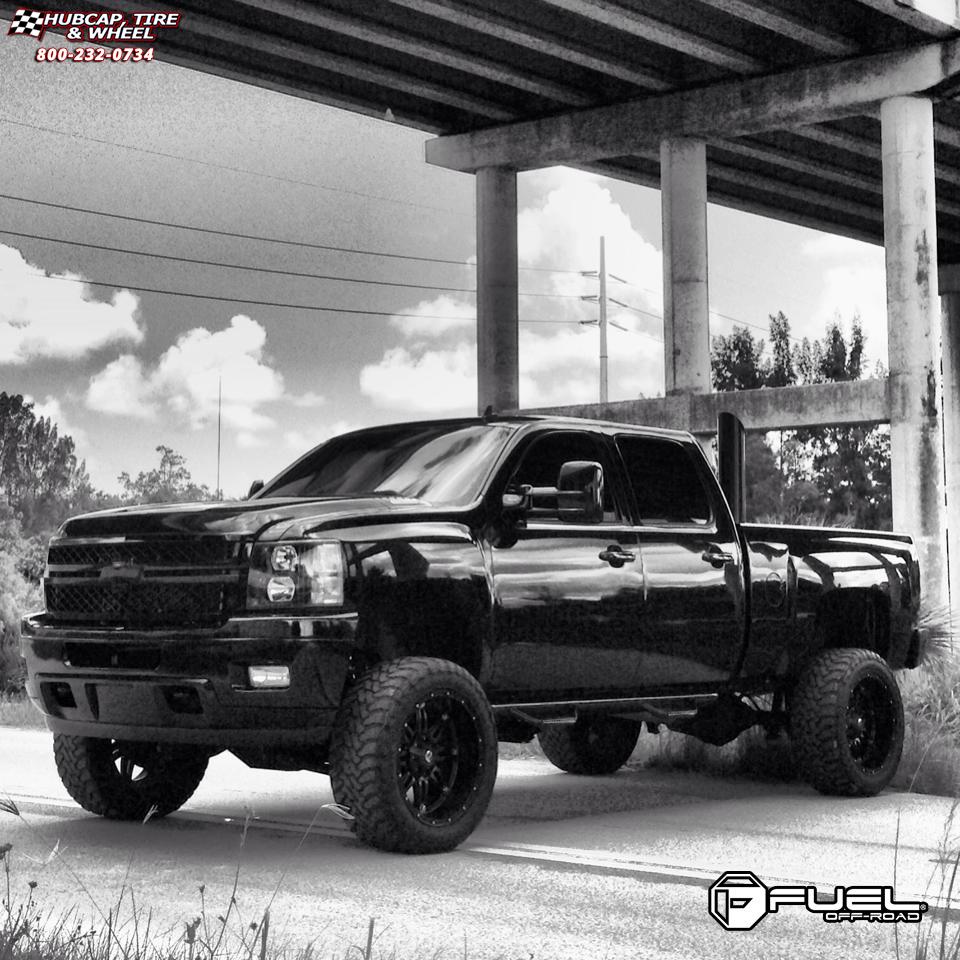 vehicle gallery/chevrolet 2500 hd fuel hostage d531 0X0  Matte Black wheels and rims