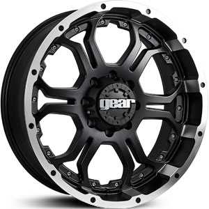 18x9 Gear Alloy Recoil 715MB Carbon Black/Machined Accents MID