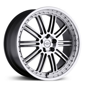 20x9.5 Redbourne Marques Gunmetal with mirror cut face and lip MID