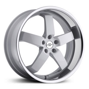 22x9.5 Redbourne Monarch Gloss White with SS Lip MID