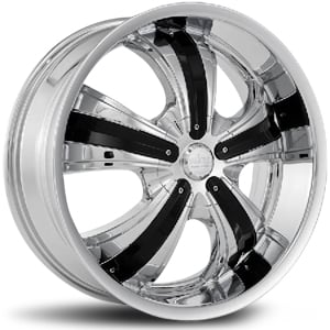 17x7.5 Starr Array Chrome / Black Insert HPO