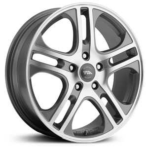 18x7.5 American Racing AXL Anthracite w/ Mach Face HPO