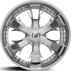 24x9.5 Lexani LX-704 Chrome RWD