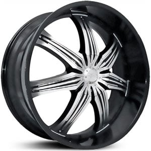 28x10 EffenHurricane Machined/Chrome Inserts RWD