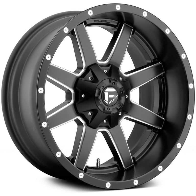 Fuel D538 Maverick  Wheels Matte Black Milled