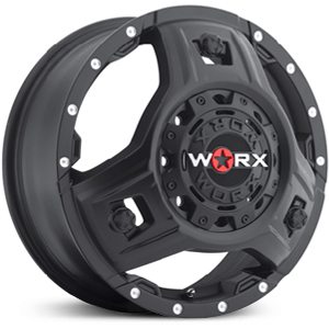 16x6 Worx Alloy 801SB Triad Dually Satin Black HPO