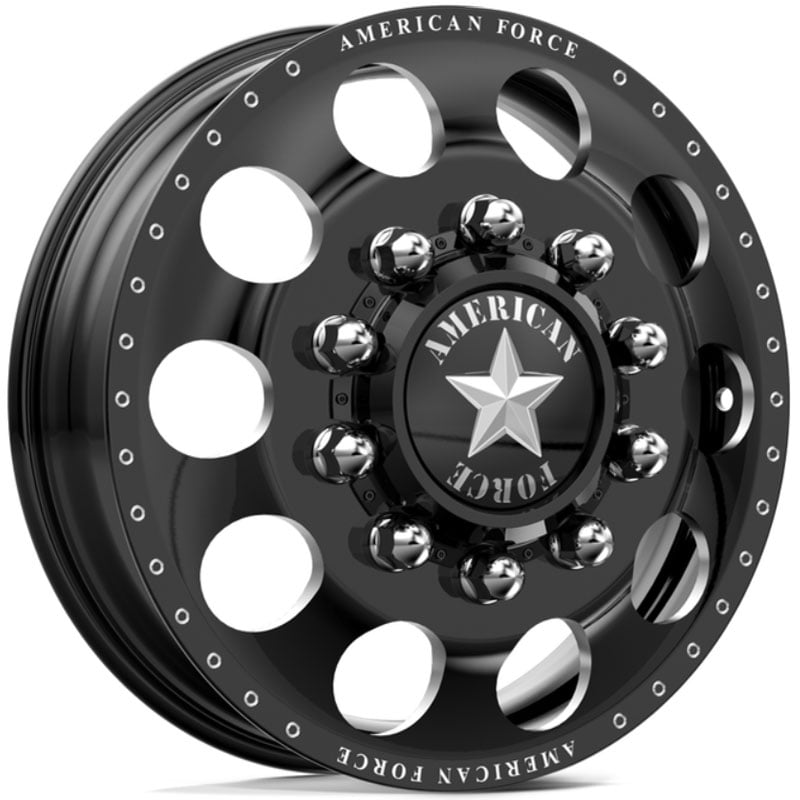 American Force Dually HOLES  Wheels Black