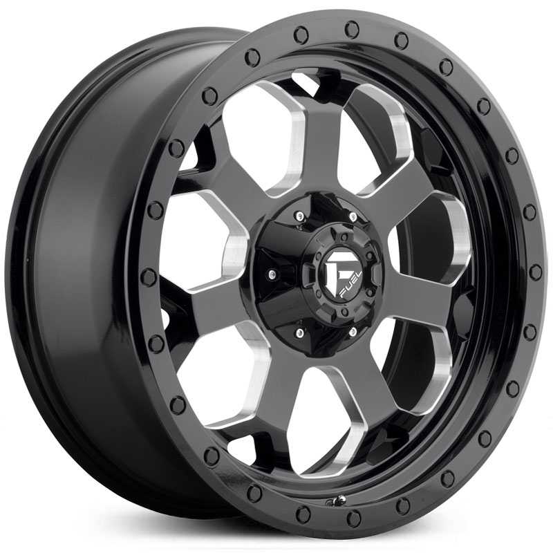 17x8.5 Fuel Offroad D563 Savage Gloss Black & Milled REV