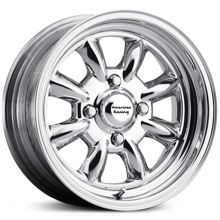 15x15 American Racing VN401 Silver Stone Two Piece Polished MID