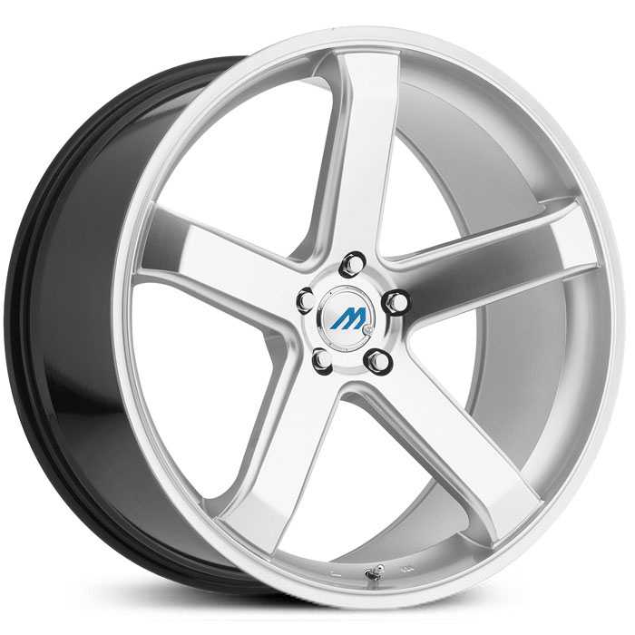 20x8.5 Mach ME5 Hyper Silver Machined Face MID