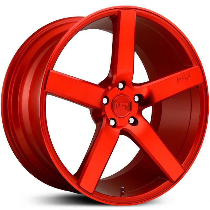 Niche M187 Milan  Wheels Gloss Candy Red
