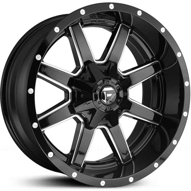 Fuel D610 Maverick  Wheels Gloss Black Milled