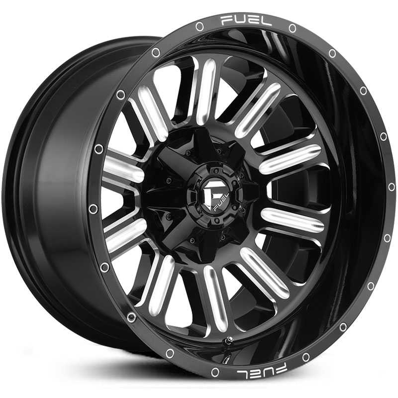 Fuel D620 Hardline  Wheels Gloss Black Milled