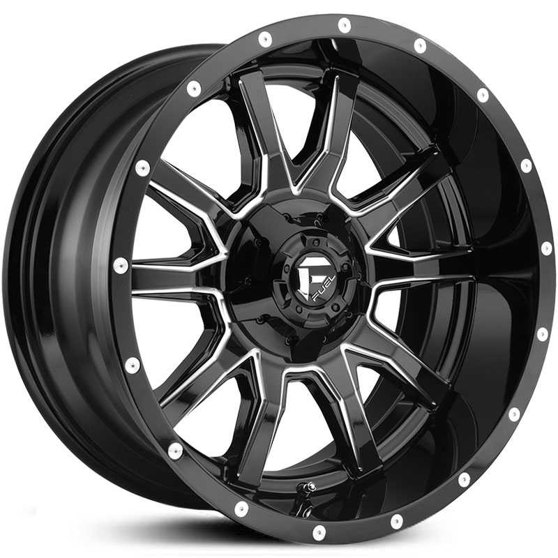 Fuel D627 Vandal  Wheels Gloss Black Milled